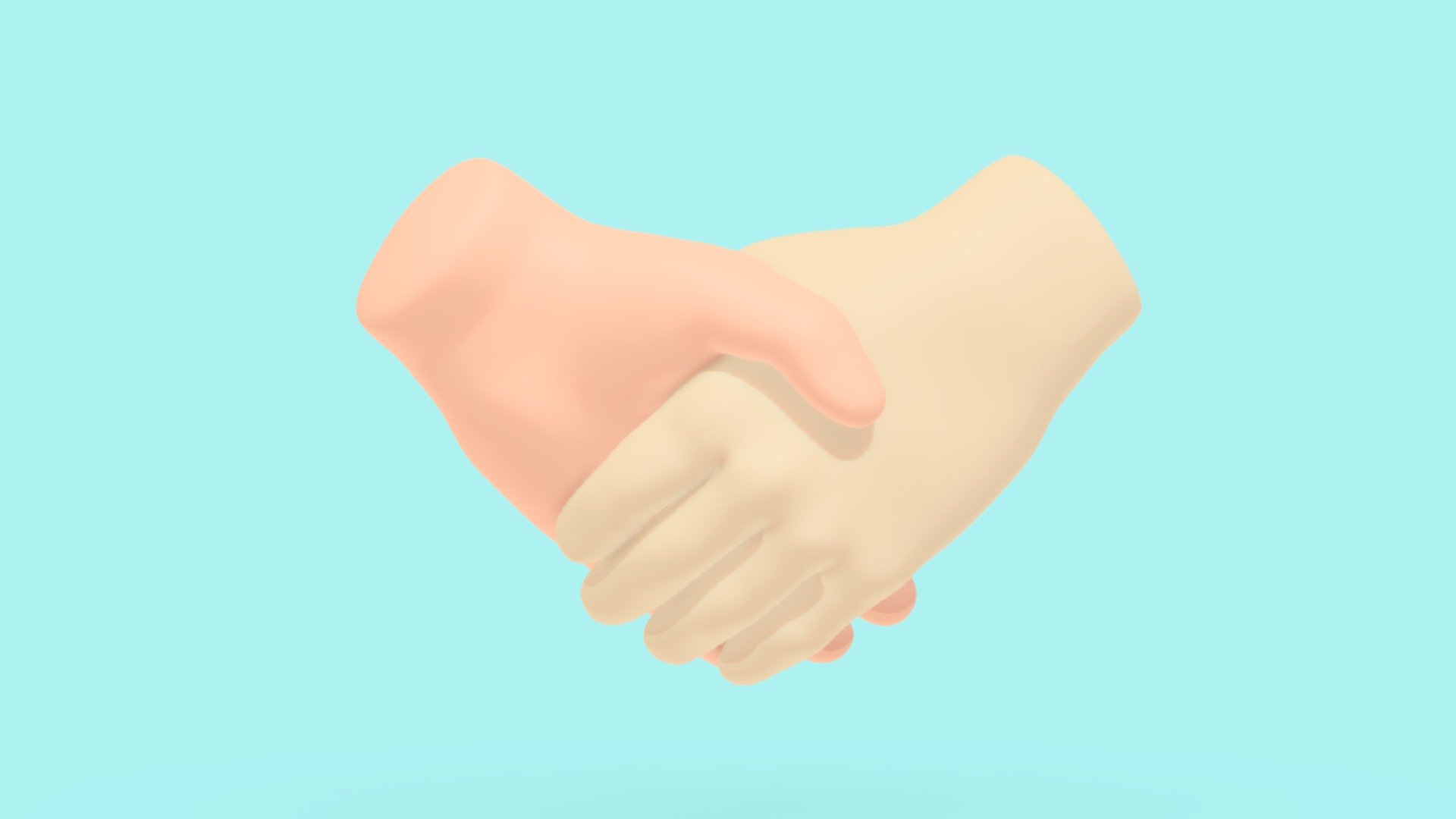 The handshake emoji 🤝 represents a firm handshake between two hands. It signifies agreement, partnership, and friendly greetings. It can be used in both professional and personal contexts to convey unity, cooperation, and trust 3d model