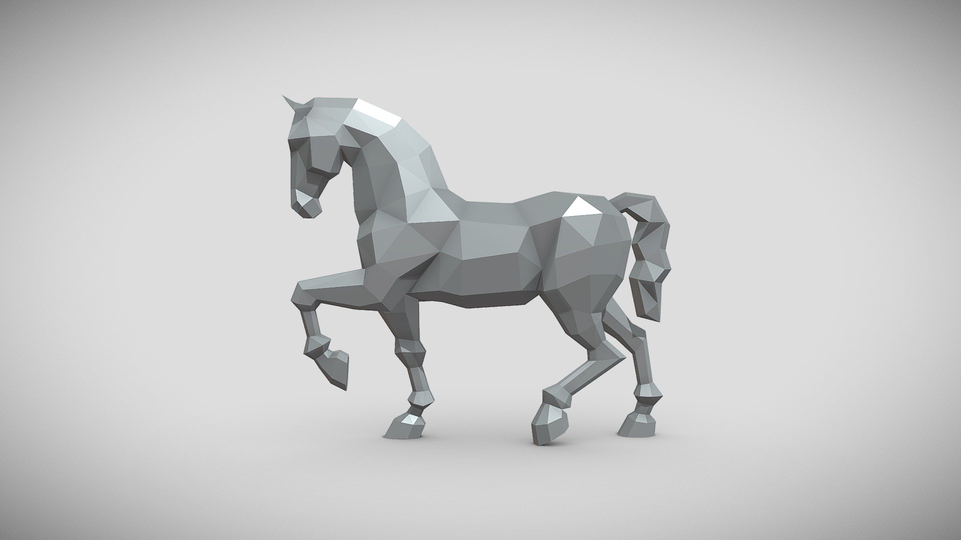 Models is designed for metal welding
lowpoly 3d real-life sculprture making - Horse - Buy Royalty Free 3D model by borisklimov 3d model