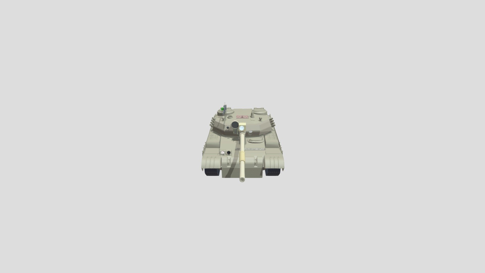 Tank from the DPRK, based on T-62 chassis, lengthened and with new composite armour.
-model has animated recoil - Chon'ma 215 (Pokpung Ho) - 3D model by gordenhsv 3d model