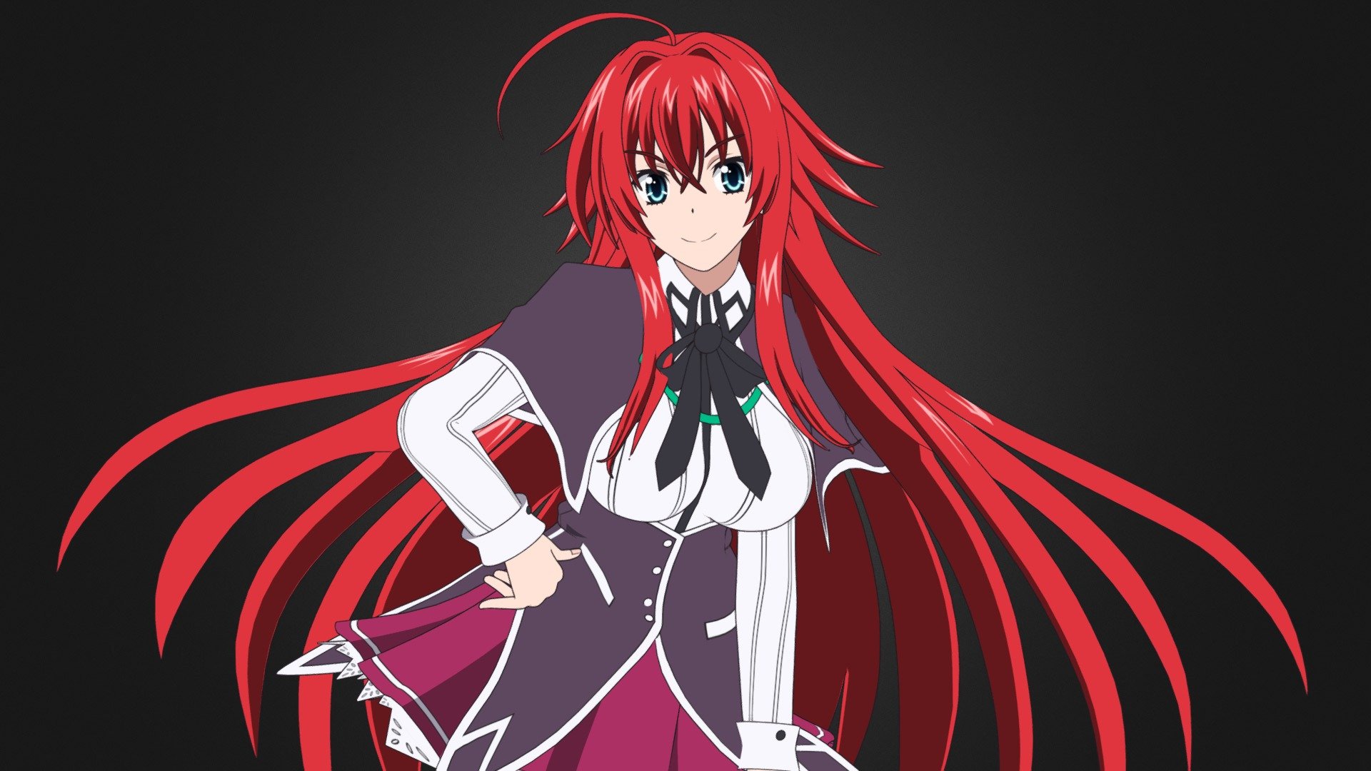 Rias Gremory character from the anime High School DXD

3D Model Rigged. In blend format, for Blender v3.3. EEVEE renderer, with nodes, material Toon Shader.

▬▬▬▬▬▬▬▬▬▬▬▬▬▬▬▬▬▬▬▬▬▬▬▬▬▬▬▬▬▬▬▬▬▬▬▬▬▬▬▬▬▬▬▬▬▬

Buy Artstation: https://www.artstation.com/a/22407948

Buy CGTrader: encurtador.com.br/bmBJV

▬▬▬▬▬▬▬▬▬▬▬▬▬▬▬▬▬▬▬▬▬▬▬▬▬▬▬▬▬▬▬▬▬▬▬▬▬▬▬▬▬▬▬▬▬▬

Contents of the .ZIP file:

● Folder with all textures in .tga Format.

● .blend file with the complete 3D Model.

Contents of the .blend file:

● Full body, no deleted parts.

● Individual Hair, separated from the body.

● Pieces of Clothing, separated from the body. (Individuals, Can be removed)

● Complete RIG, with all bones for movement. (Metarig Rigify Armature)

● Materials configured with nodes.

● UV mapping.

● Textures embedded in the .blend file.

● Modifiers. (Subdivide, Solidify and Outline for contours) - Rias Gremory - ​High School DXD - 3D model by Gilson.Animes 3d model