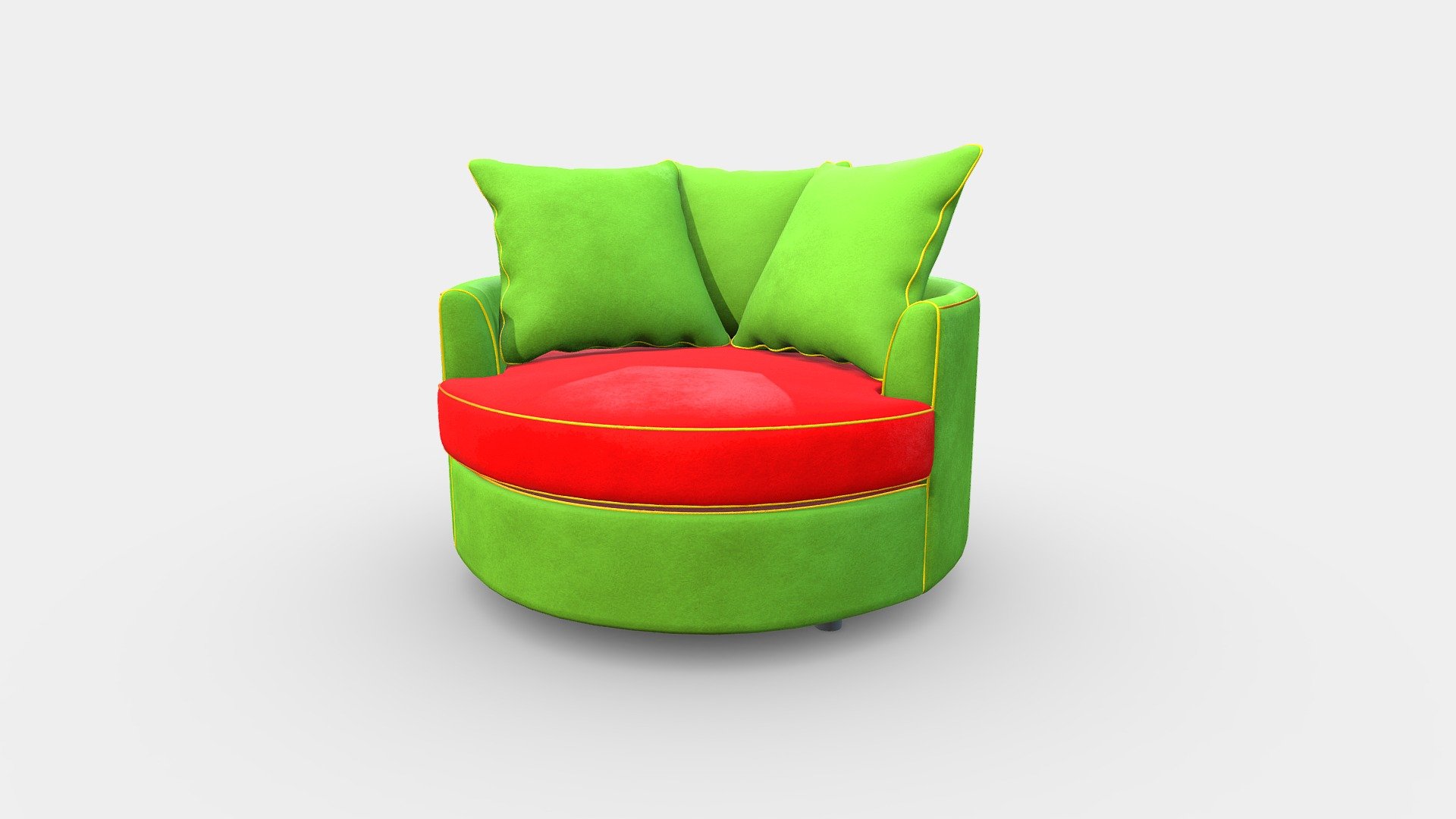 Nesting Chair - 3D model by George Jakeli (@3djako) 3d model