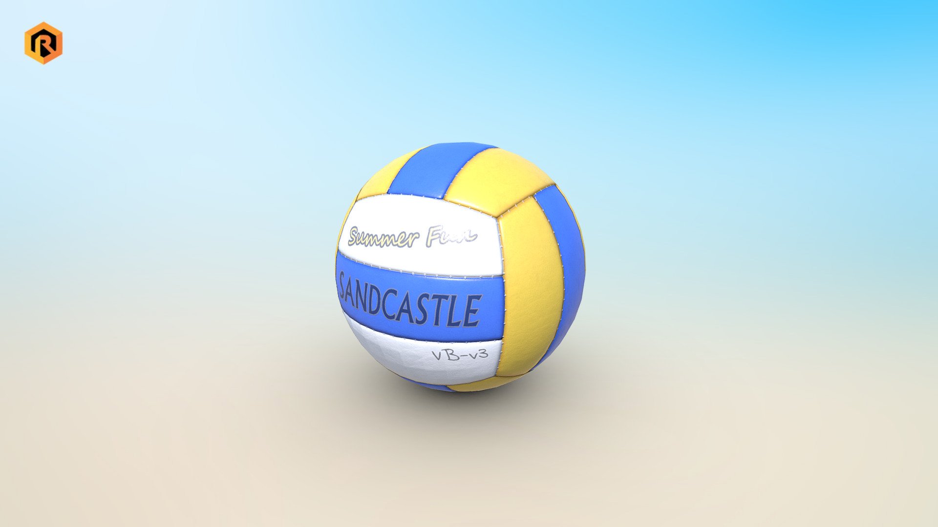 High-quality PBR low-poly 3D model of Volleyball.

It is best for use in games and other VR / AR, real-time applications such as Unity or Unreal Engine. 

It can also be rendered in Blender (ex Cycles) or Vray as the model is equipped with all required PBR textures. 

Model is built with great attention to details and realistic proportions with correct geometry.

PBR texture sets are very detailed so it makes this model good enough for close-up.  

Technical details: 

- 2048px PBR texture set (Albedo, Metallic, Smoothness, Normal, Ambient Occlusion). 

- 1200 Triangles.

- 726  Vertices.

- Model is one mesh.

- Model completely unwrapped.

- Model is fully textured with all materials applied.

- Pivot points are correctly placed to suit animation process.

- Model scaled to approximate real world size (centimeters).

- All nodes, materials and textures are appropriately named 3d model