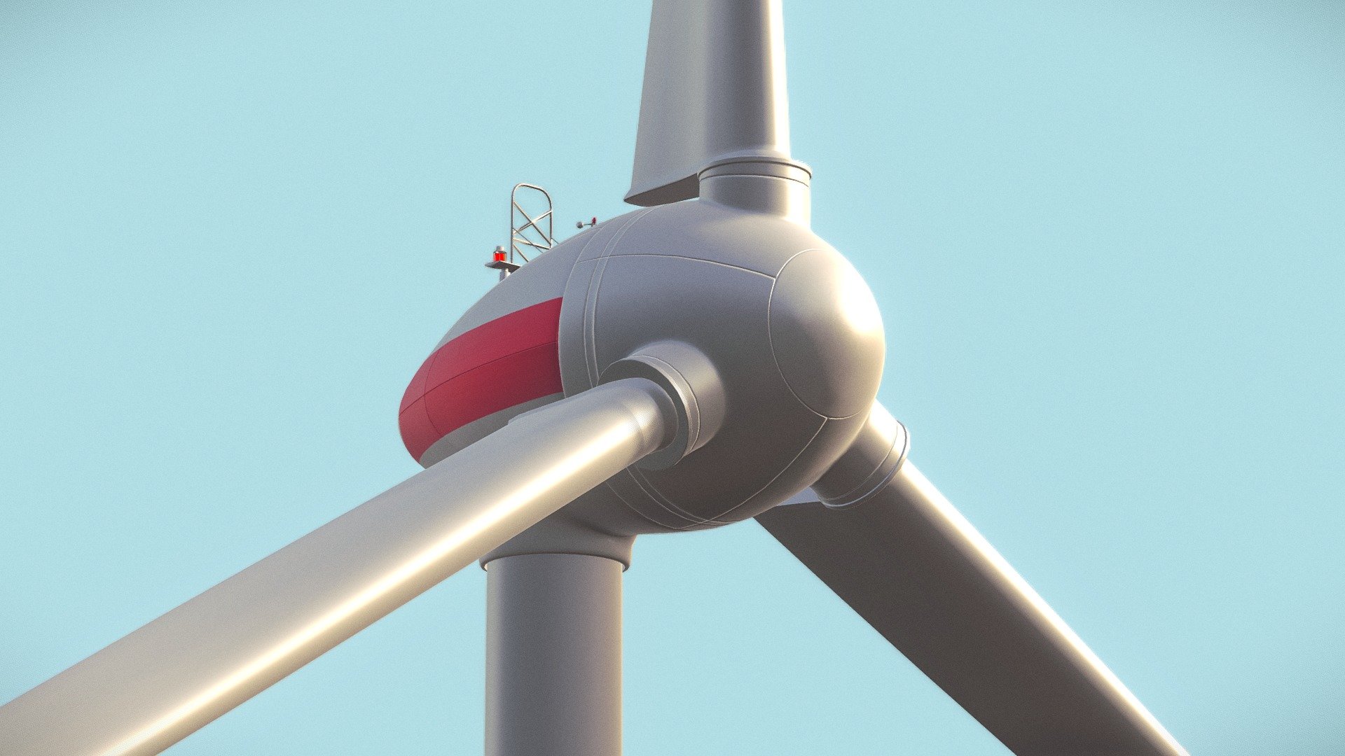 A med- to low-poly turbine. The model is fully UV-Unwrapped with PBR-textures that await your customization.  Seperate Subobjects to make it's rotational part easily animateable. 

Have fun creating great graphics and animations with this wind-turbine.
Should you use this model in one of your projects I'd be happy if you take the time and send me a link to the finished work.

Make sure to download the &ldquo;Additional File