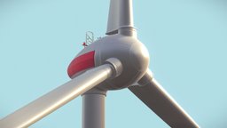 Wind Turbine wind, energy, electricity, windturbine, windmill, uvmapped, windfarm, greenenergy, pbr