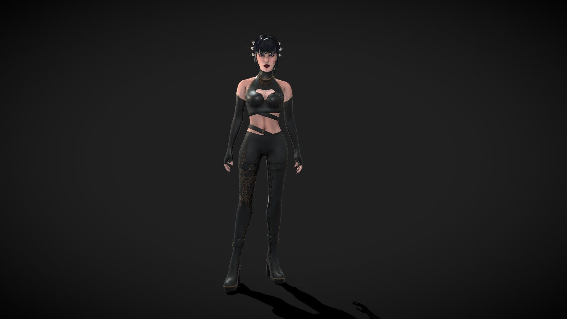 Concepts by Lee Kimsan https://www.artstation.com/artwork/r9nWV2 - The Black Dahlia - 3D model by wwwlas (@avlasova11) 3d model