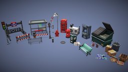 City Streets Pack (Showcase) lights, bench, traffic, boxes, road, metro, pack, trash, conditioner, bus, mail, cabin, graffiti, cans, barrier, showcase, rats, props, fire, hydrant, box, station, newspaper, telephone, barriers, graffitis, streets, pixel-art, blockbench, low-poly, minecraft, vehicle, art, voxel, air, city, animated, pixel, container, "bus-station", "itemsadder", "flyes"