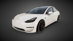 Tesla Model 3 [Realistic FREE] tesla, model3