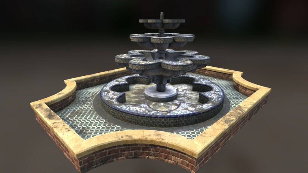 Download -Available for UE4 at: -link removed-#  - Available for Vray &amp; Mentalray at: -link removed-  - Available for Substance painter (+UE4+Vray+MR+FBX) at: - Arabic old fountaine - 3D model by threedtag (@treedtag) 3d model