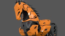 Sci-Fi mech horse