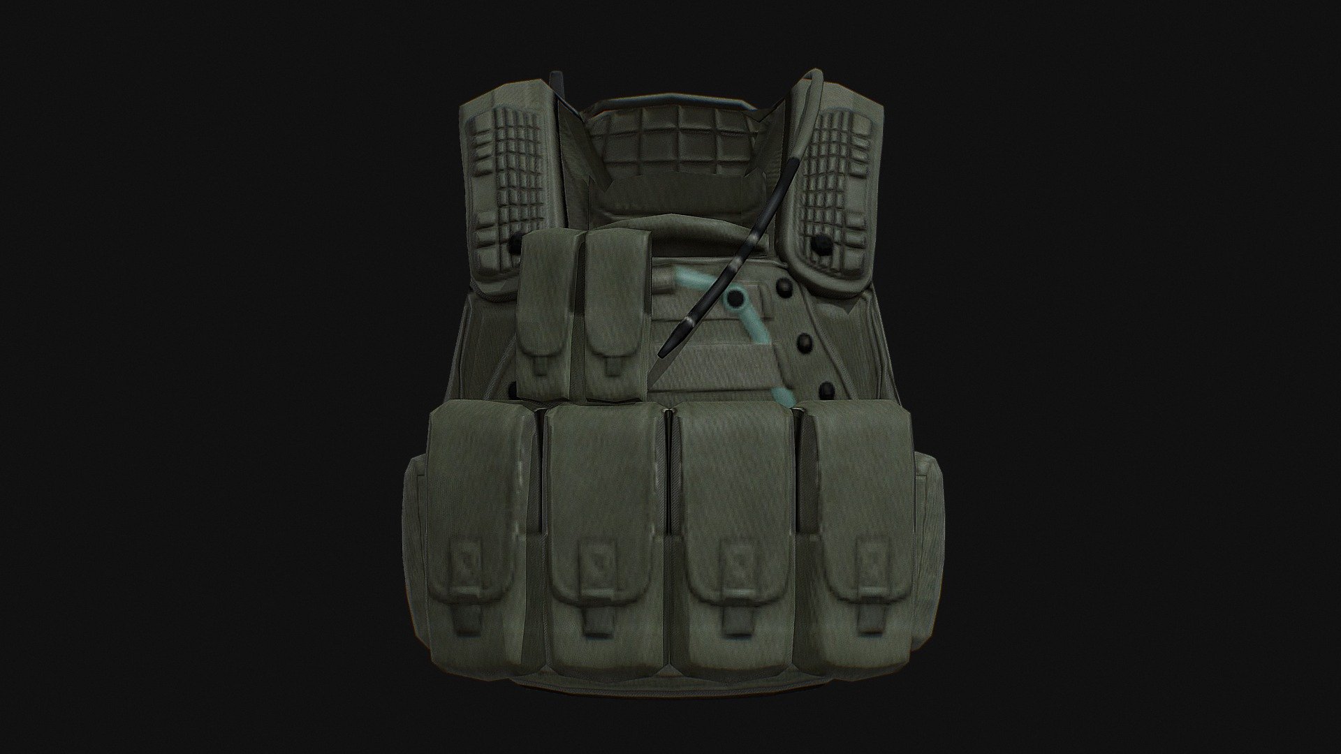 TVC Plate Armor Vest - TVC Plate Armor Vest - 3D model by momsboxtv 3d model