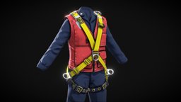DBI-SALA Harness Vest Coveralls vest, safety, harness, coveralls, navy