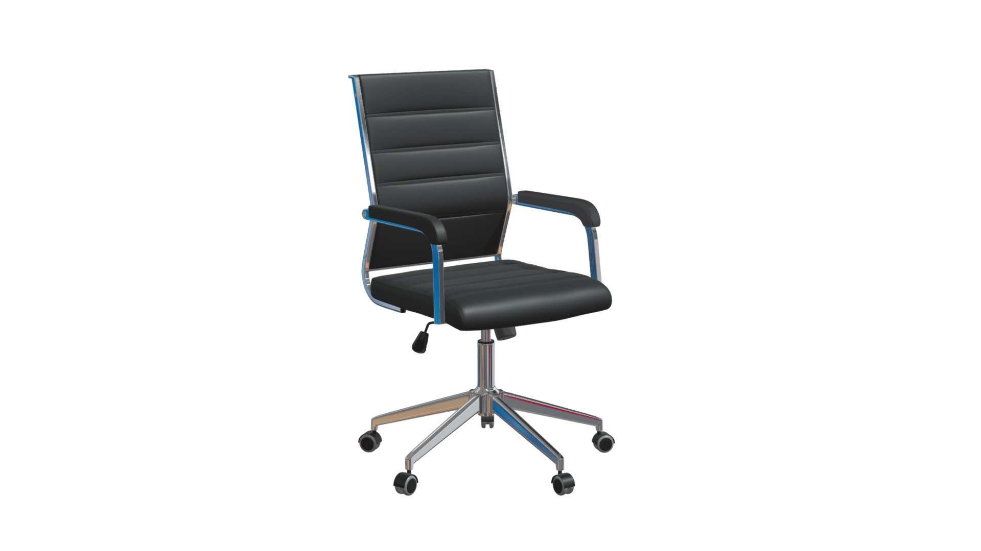 https://zuomod.com/liderato-office-chair-black

The Liderato Office Chair has mid century modern urban lines and looks great in any space. With a heavy duty vinyl covering and a sturdy steel frame, this chair fits in any dining room, home office, or even as a bedroom accent chair. The frame and base are chrome plated for a sleek modern look 3d model