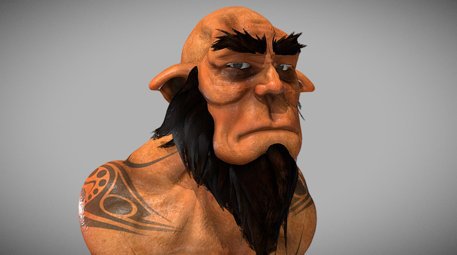 Made with Sculptris and Blender 3d model