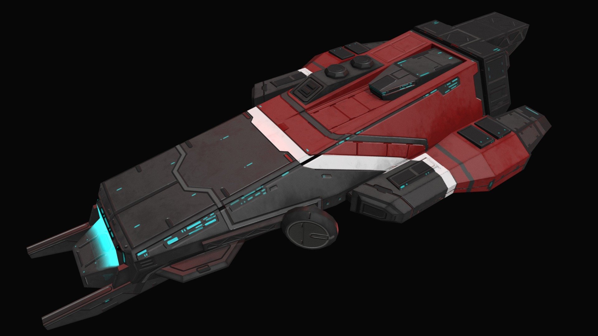 Khypol Spaceship - 3D model by Reberu Games (@ReberuGames) 3d model