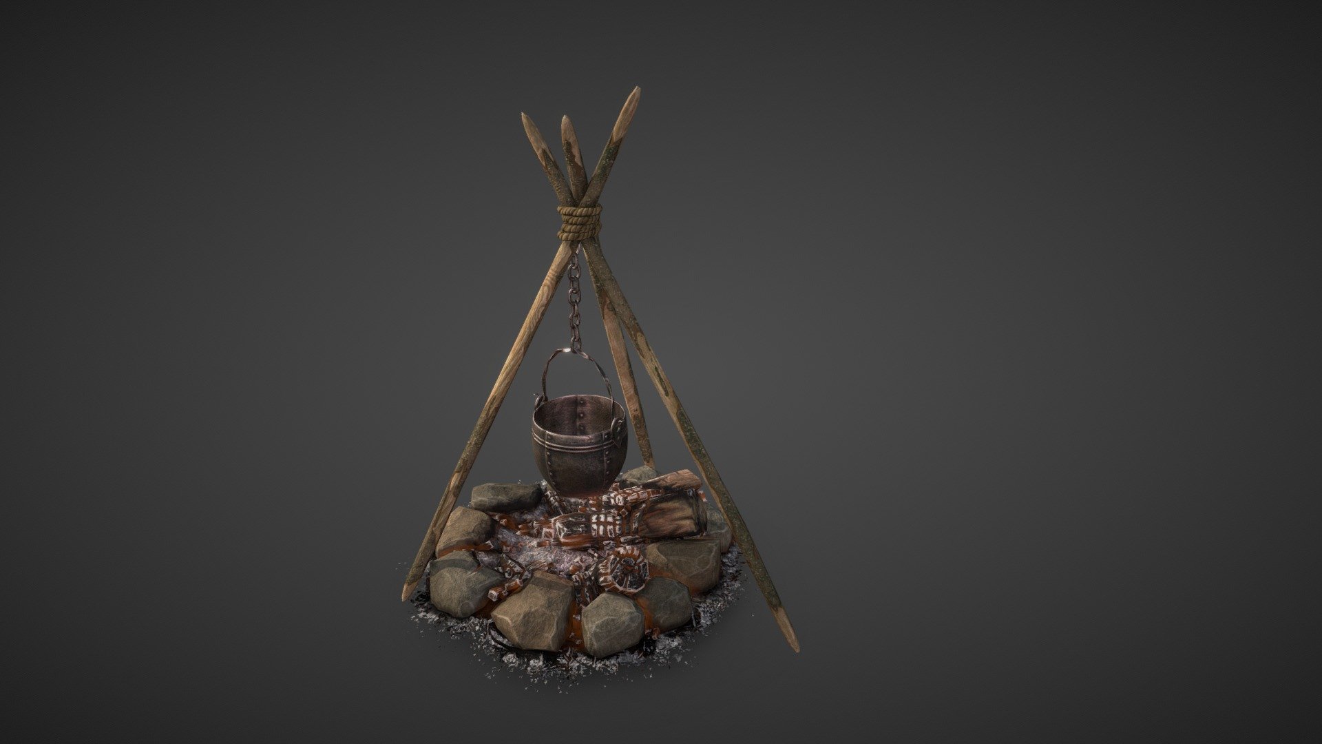 Medieval campfire for Oroliga project
https://ru.gamewaystudio.com/ - Medieval fireplace - 3D model by Fjordor (@thodoru) 3d model