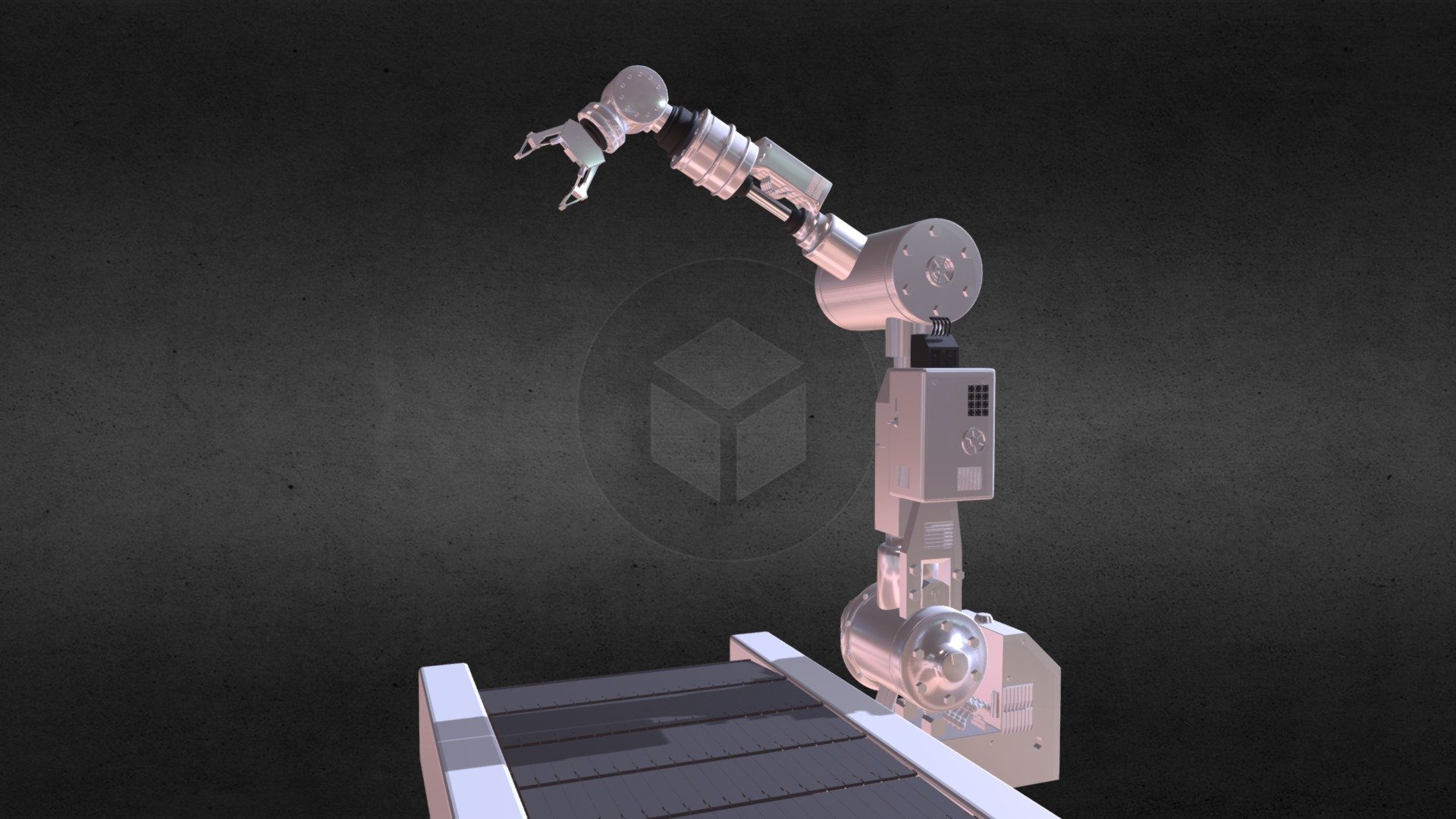 Industrial Robotic Arm, the type used in factories/labratories 3d model