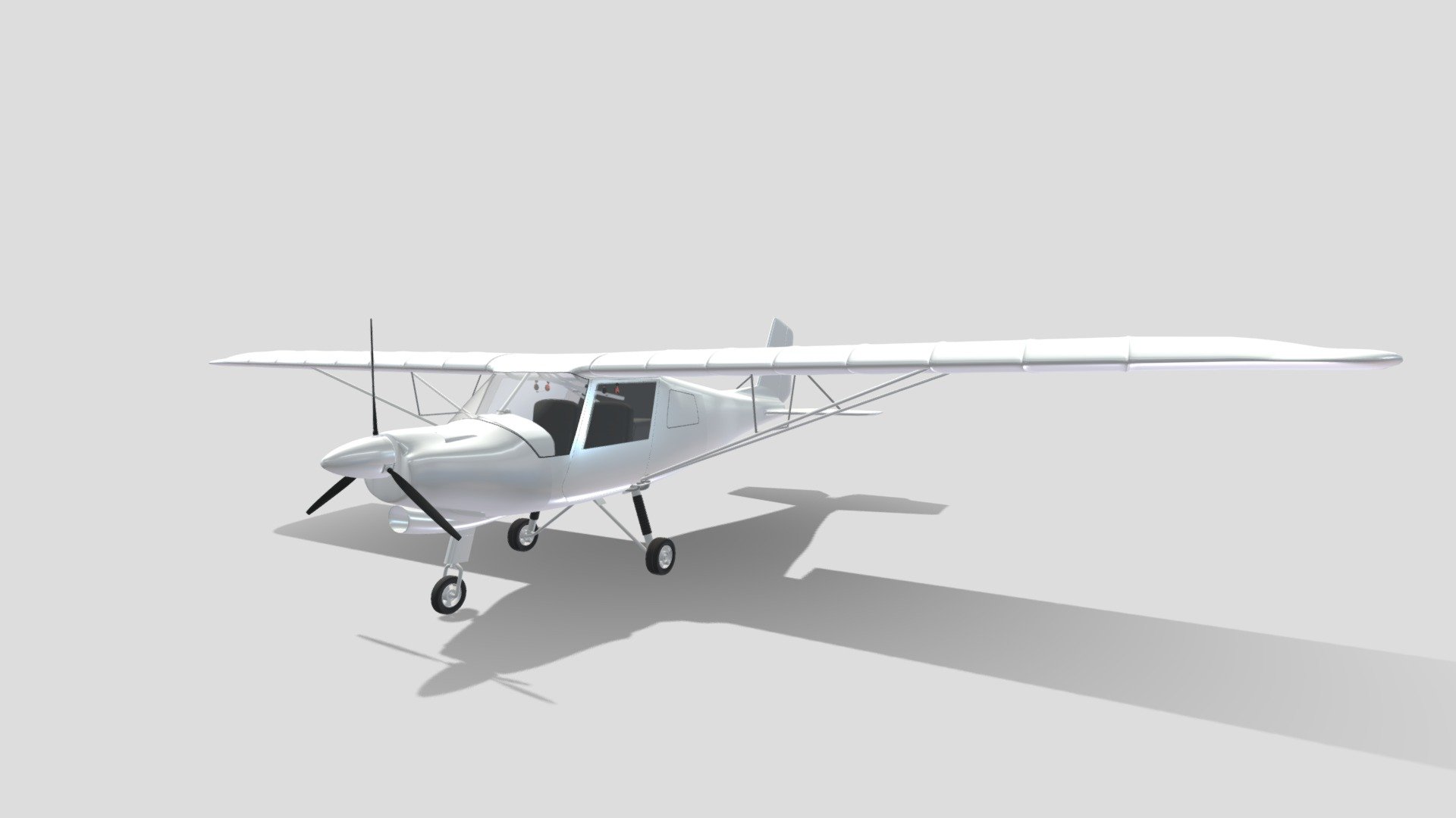 3D model of the Ikarus c42 made in Blender.

The Ikarus C42 is a two-seat, fixed tricycle gear, general aviation microlight aircraft, manufactured in Germany by Comco Ikarus. It is used primarily for flight training, touring and personal flying. (Wikipedia) - Ikarus c42 - 3D model by Hashbrown5 3d model