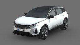 Peugeot 3008 2021 modern, vehicles, tire, cars, suv, drive, luxury, speed, peugeot, hatchback, crossover, 3008, vehicle, lowpoly, low, poly, car, peugeot-3008, peugeot3008