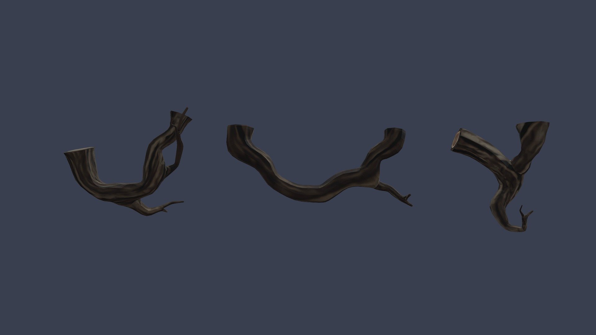 Small props for game project, feel free to use - Lowpoly roots - Download Free 3D model by Valo Niskanen (@Valo.Niskanen) 3d model