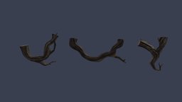 Lowpoly roots roots, treeroot
