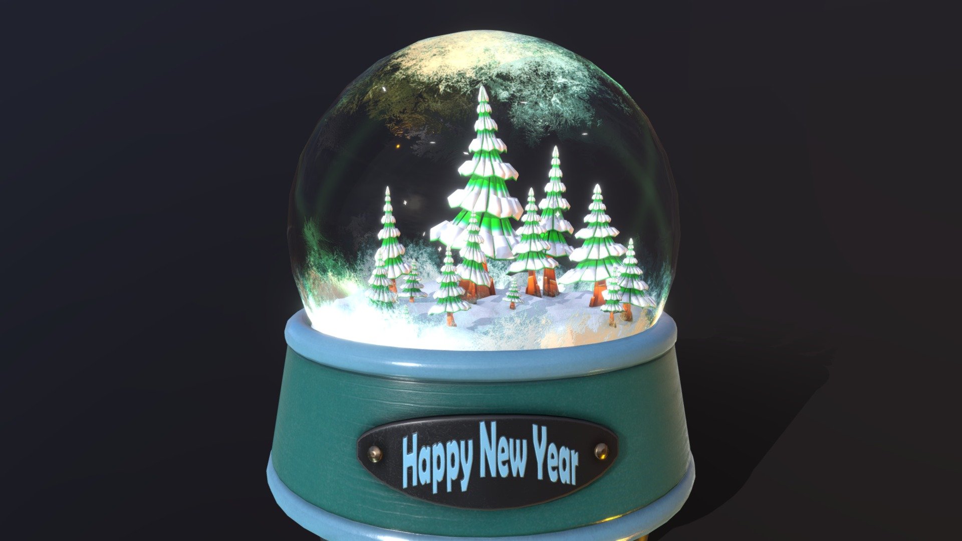 The second version of the snow globe.

-Audio: Pyotr Ilyich Tchaikovsky - Dance of the sugar plum fairy.

-Additionally I attach a Blender file v2.90.1

--------------------------------------------------------------------  Enjoy your viewing .) - Snow Globe ( Winter forest ) - 3D model by AlexanderRuz 3d model