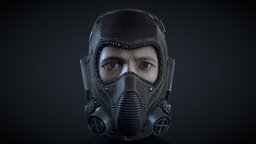 Helmet face, head, helmets, pilot-helmet, character, war