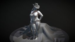 Curvy Model pose, , , , woman, breast, dramatic, 3d, model, female, human