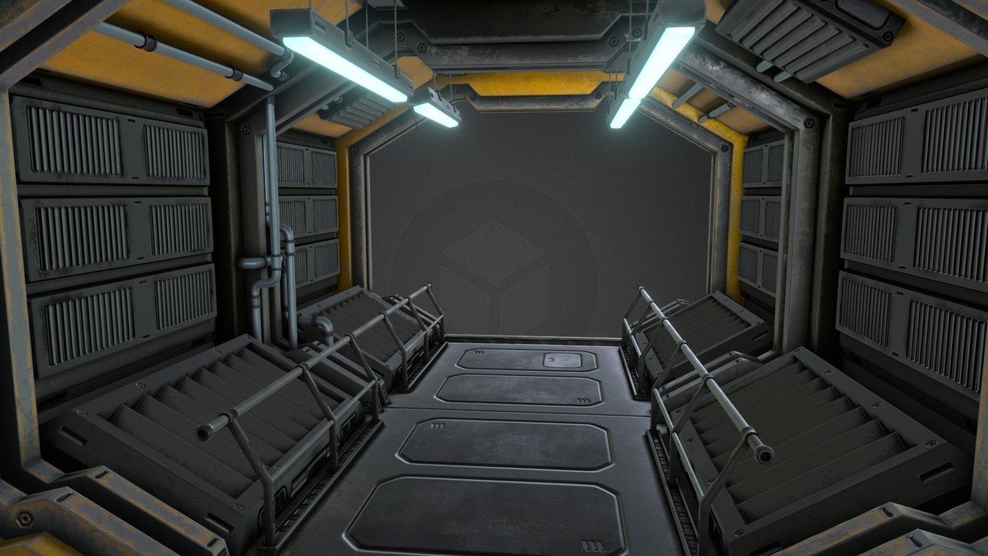 Sci-fi hallway modeled in Maya and textured in Substance Painter. This was my first attempt at doing texture work in Substance Painter and I think it turned out pretty good 3d model