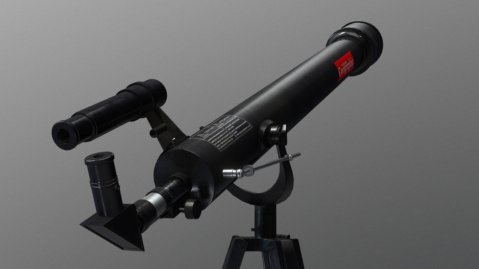 Modeled after the Telescope I was Gifted when I was 8 Years old - Telescope - 3D model by Robert Allsopp (@robertallsopp) 3d model