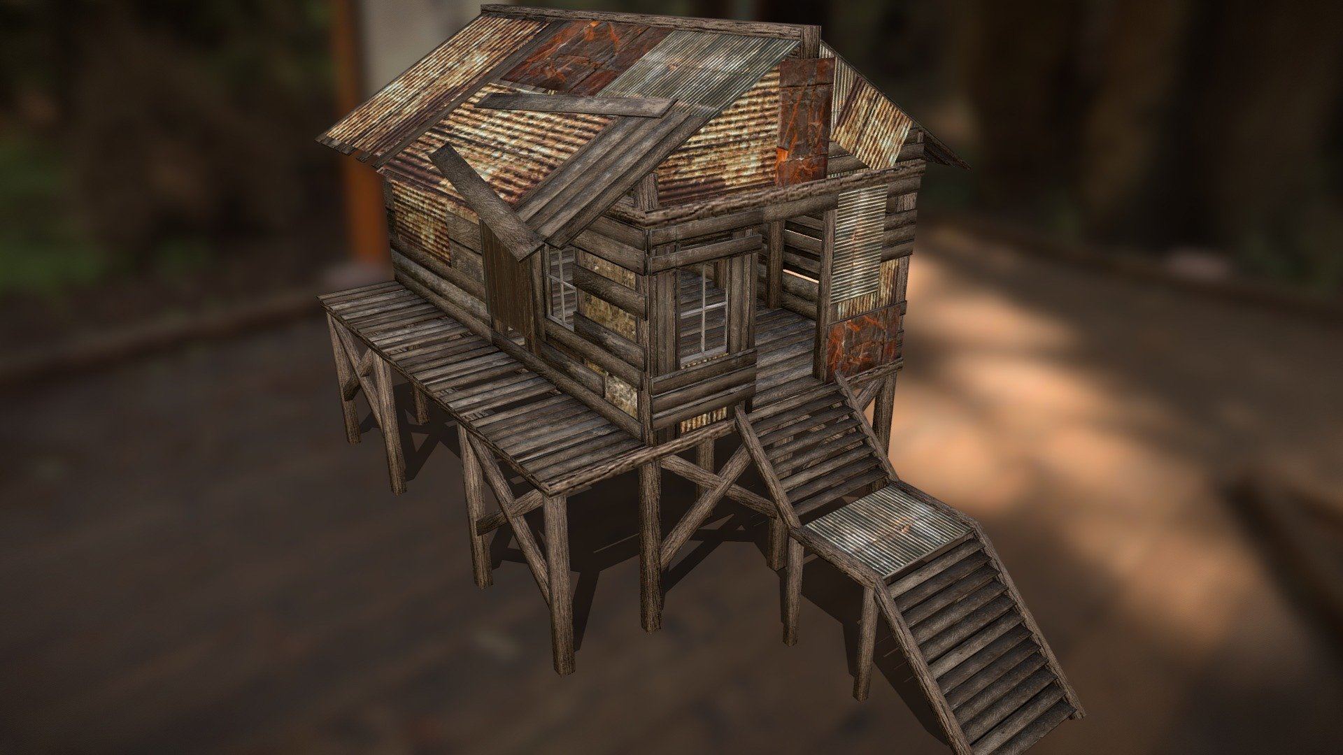Old Wooden Shack,great for any game genre.Create stunning environments using these assets for your own game.
 



-FBX model;

-All of the Textures are 2048x2048 PNGs.


Contact:

mr.rusel1999@mail.ru - Old Shack 02 - 3D model by ANRUVAL_3D_MODELS 3d model