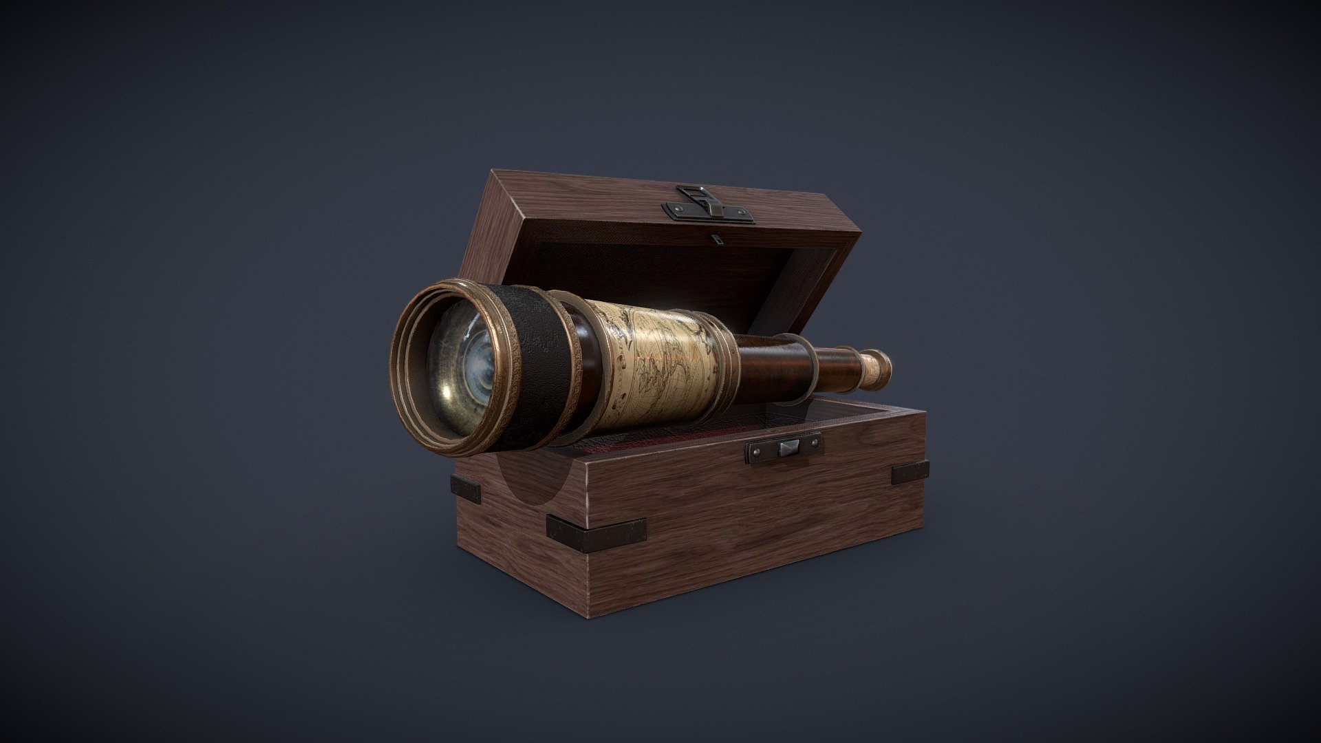Hi All ! This is a new asset for a victorian project to decorate shelf or librairy. A wooden victorian telescope easy to take for traveling.

Made with Maya, PS and Substance.

You will find in the package Scene file, FBX and 2k Textures.
If you have any customs need, please feel free to contact me 3d model