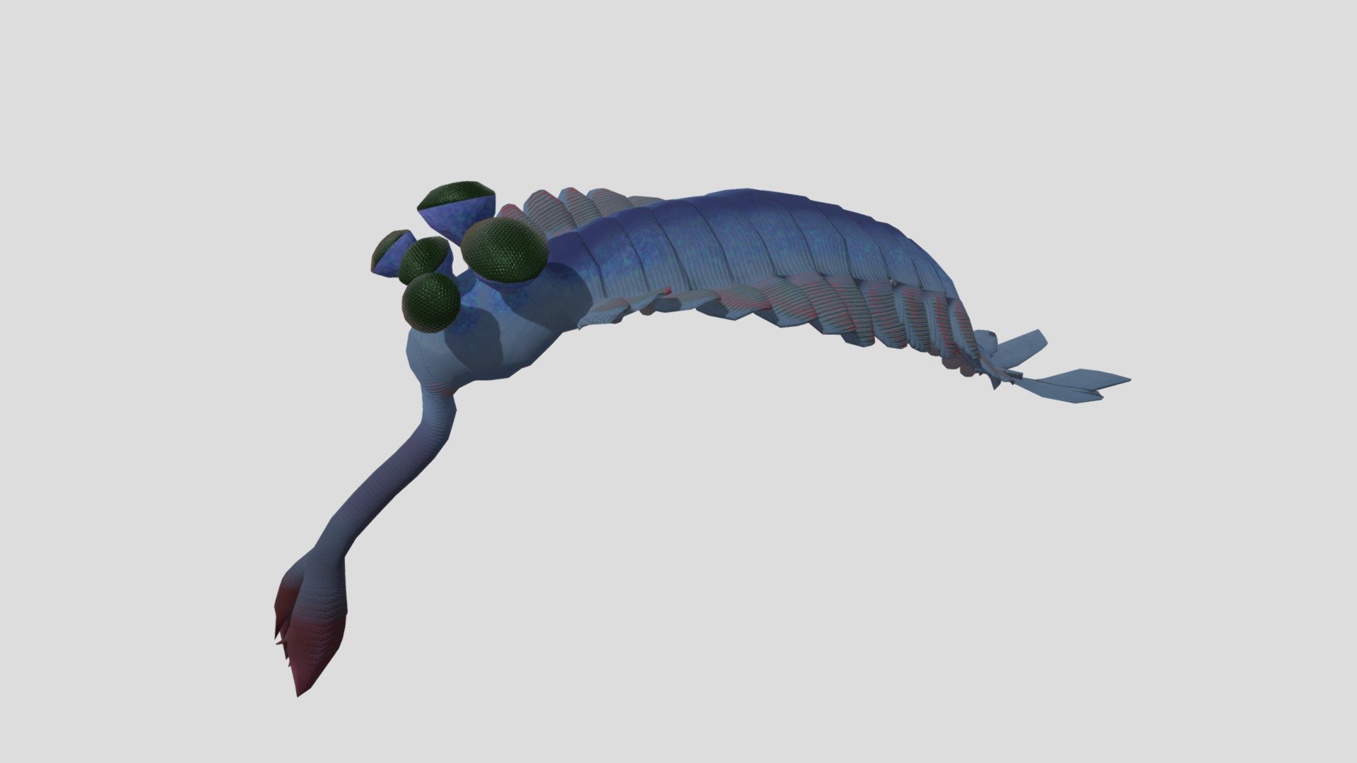 I made Opabinia! You can use it as an avatar in VRChat or cluster! You can download it at Booth! - Opabinia regalis - Download Free 3D model by カヤ（Kaya） (@hymenoptera0908) 3d model