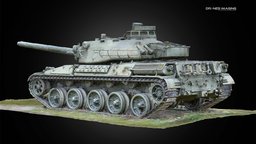 Amx-30 army, tank, armoured, photoscan, weapon, photogrammetry