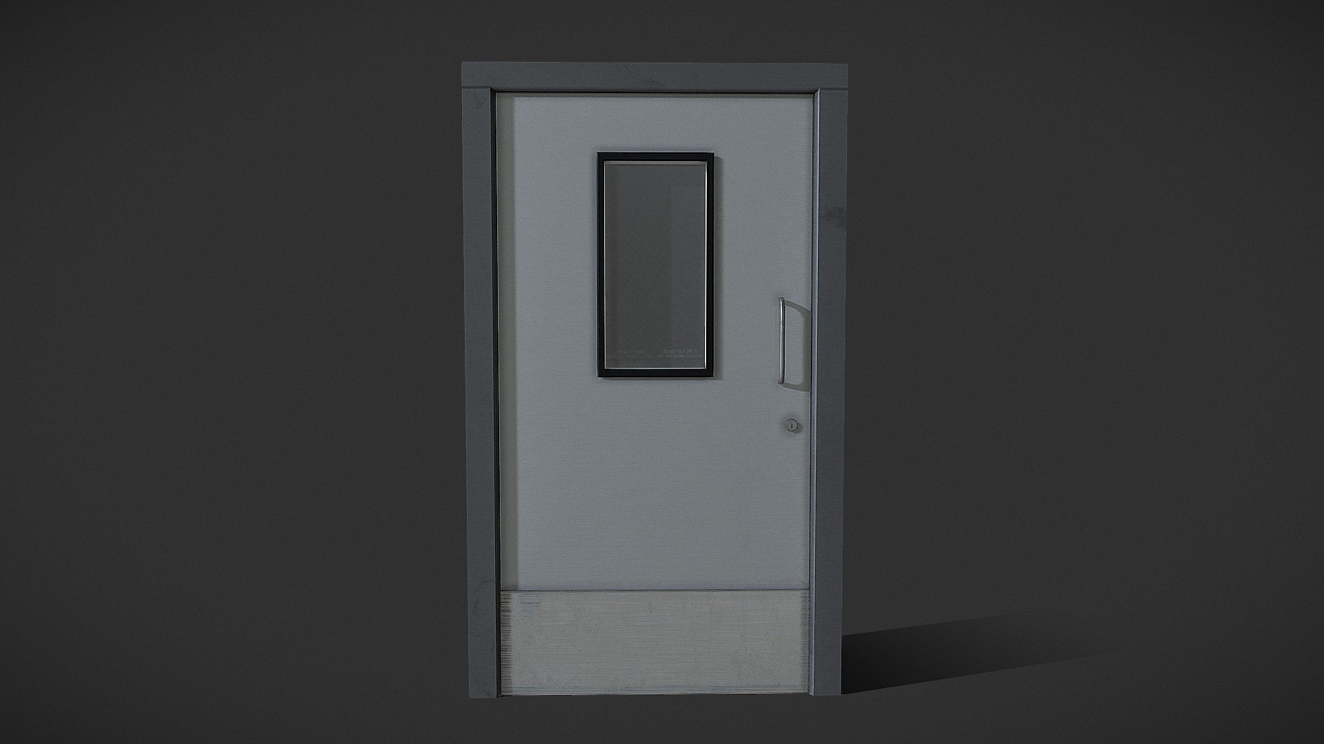 A metal door used in a Uni project - Metal Door 2 - Download Free 3D model by tboiston 3d model