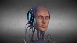 Seer face, sculpting, cyborg, android, substance-painter-2, blender, human, robot