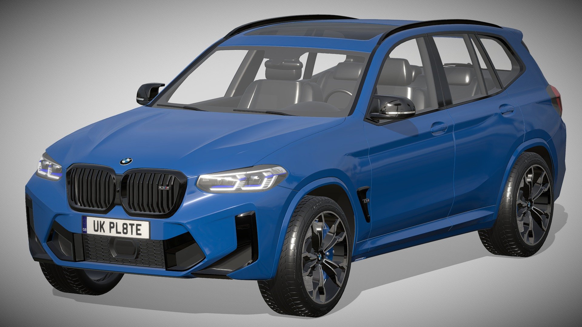 BMW X3 M Competition 2022

https://www.bmw.de/de/neufahrzeuge/m/x3-m/2021/bmw-x3m-automobile-ueberblick.html

clean geometry light weight model, yet completely detailed for hi-res renders. use for movies, advertisements or games

Corona render and materials

all textures include in *.rar files

lighting setup is not included in the file! - BMW X3 M Competition 2022 - Buy Royalty Free 3D model by zifir3d 3d model