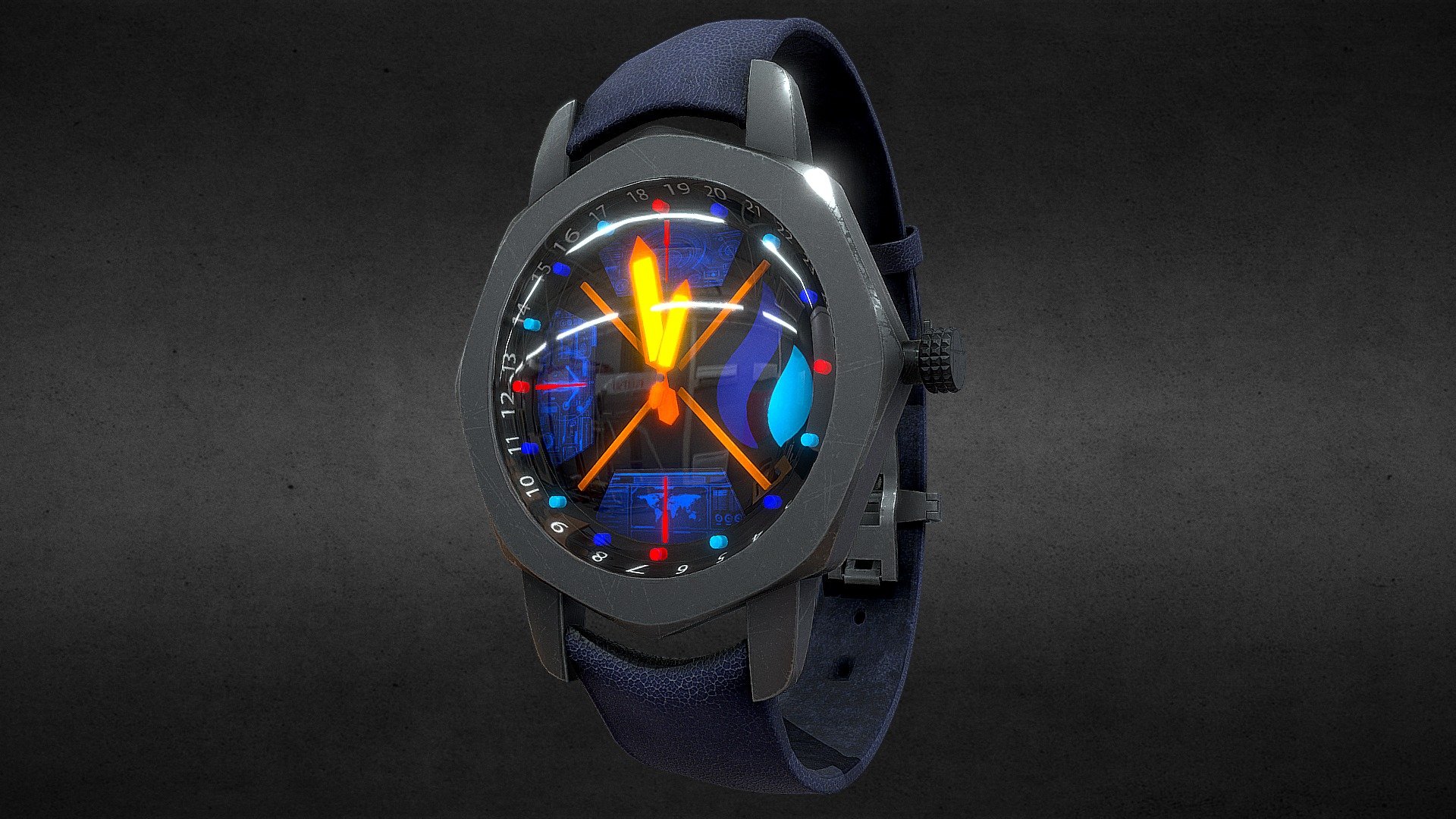 Awesome stainless steel Huobi Token Coin Watch.

Currently available for download in FBX format.

3D model developed by AR-Watches 3d model