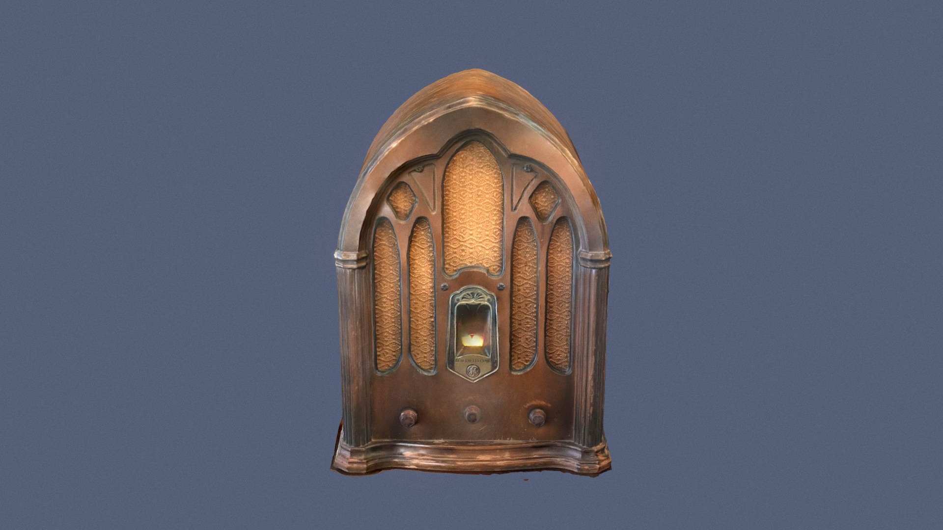Cathedral Radio - Antique Radio - 3D model by Stucky (@stucks) 3d model