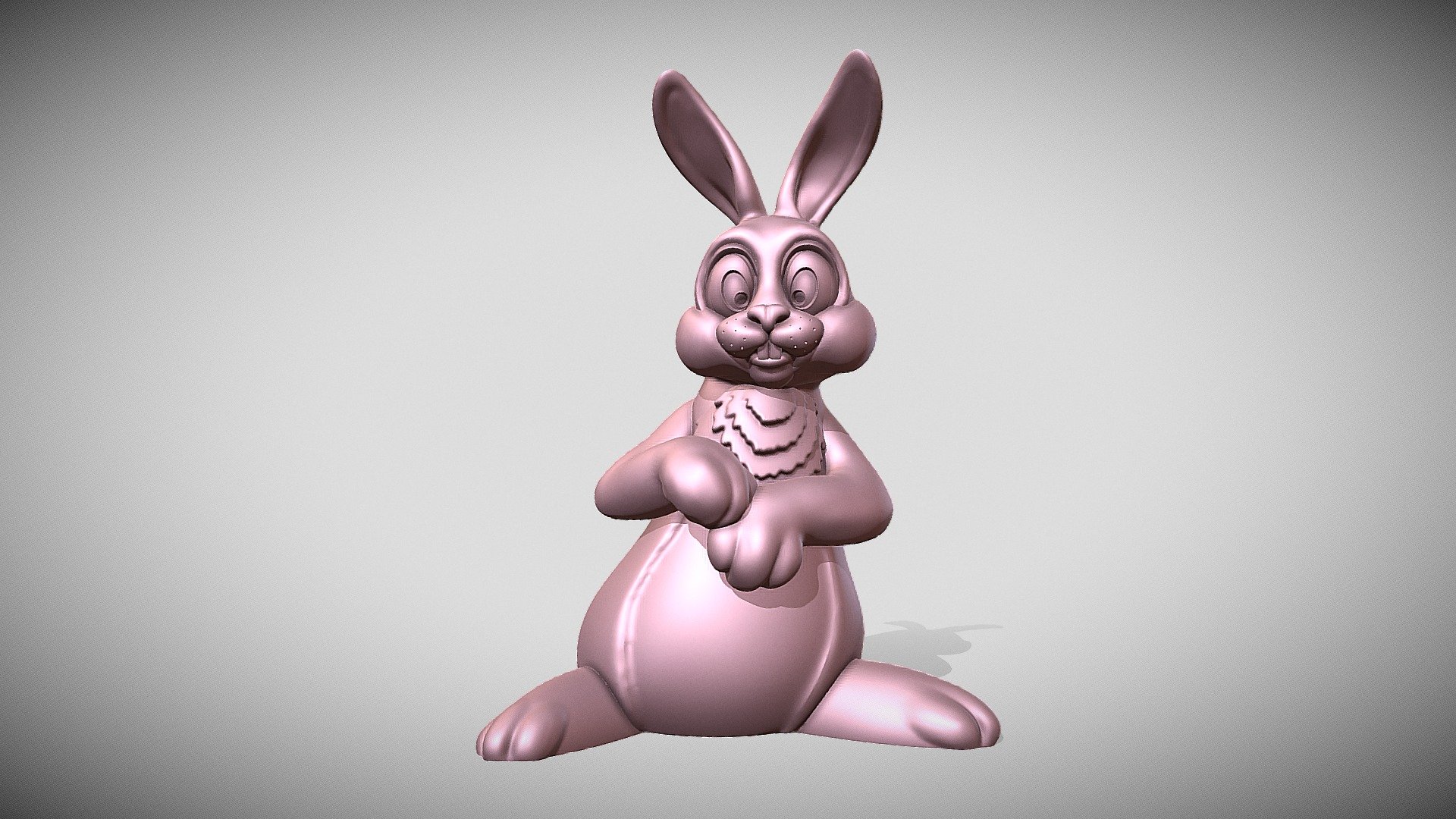 rabbit consists of a single mesh. The grid is checked, tight, there are no foreign inclusions - rabbit toy - Buy Royalty Free 3D model by spartankaKst 3d model