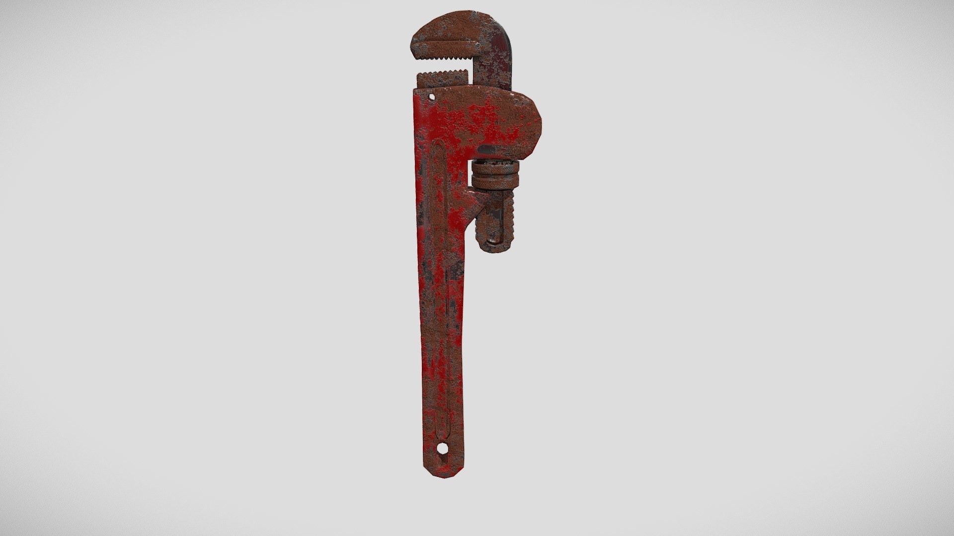 Pipe wrench i'm making for a fan-game. i hope i can actually make it. game ready, low poly, etc., used by adrien shephard - Opposing Force Pipe wrench - Download Free 3D model by Kt (@spacecowgrl) 3d model
