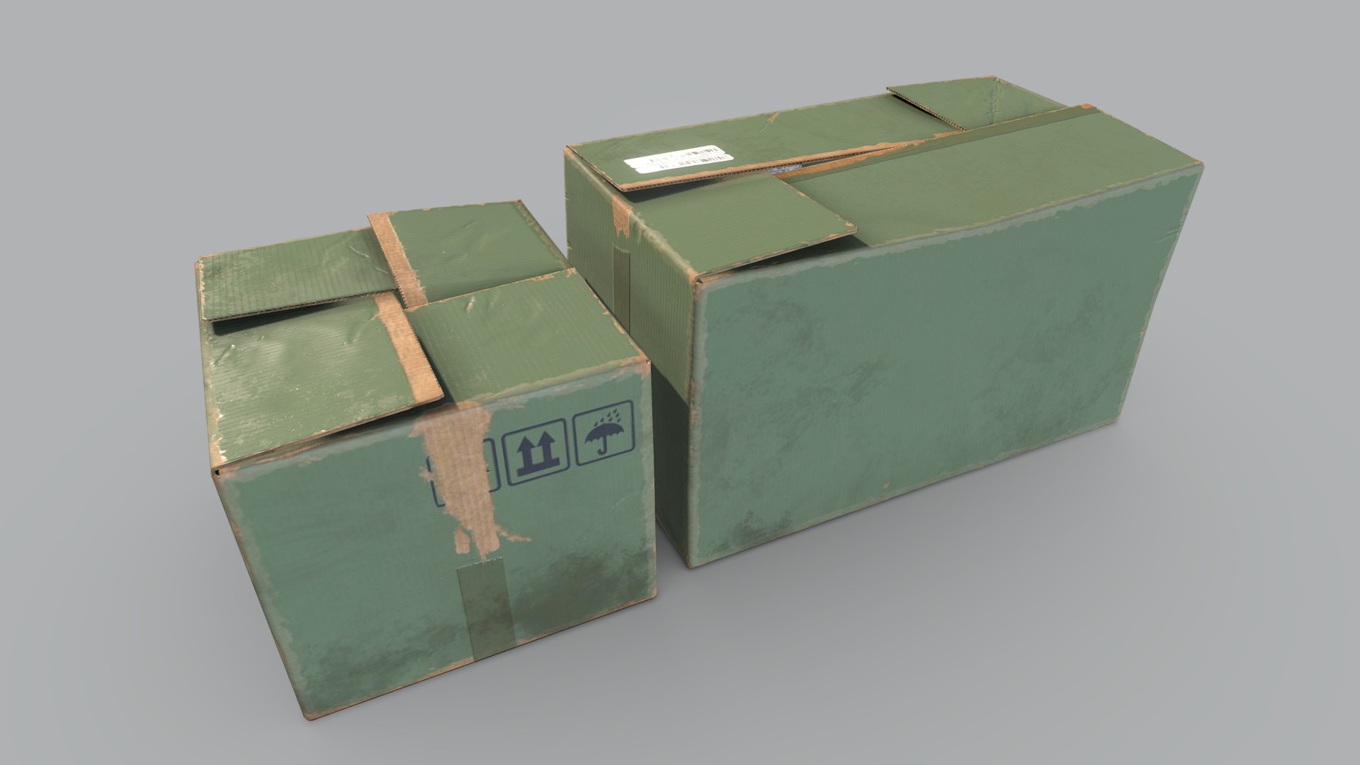 set of pbr real like card board boxes.
game ready asset
ideal to be used in fps but Ive seen them been used in real scale or as giant pieces, since they have a lot of detail 3d model