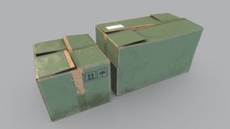 Cardboard Boxes Var 2 boxes, cardboard, box, cardboard-box, substancepainter, substance