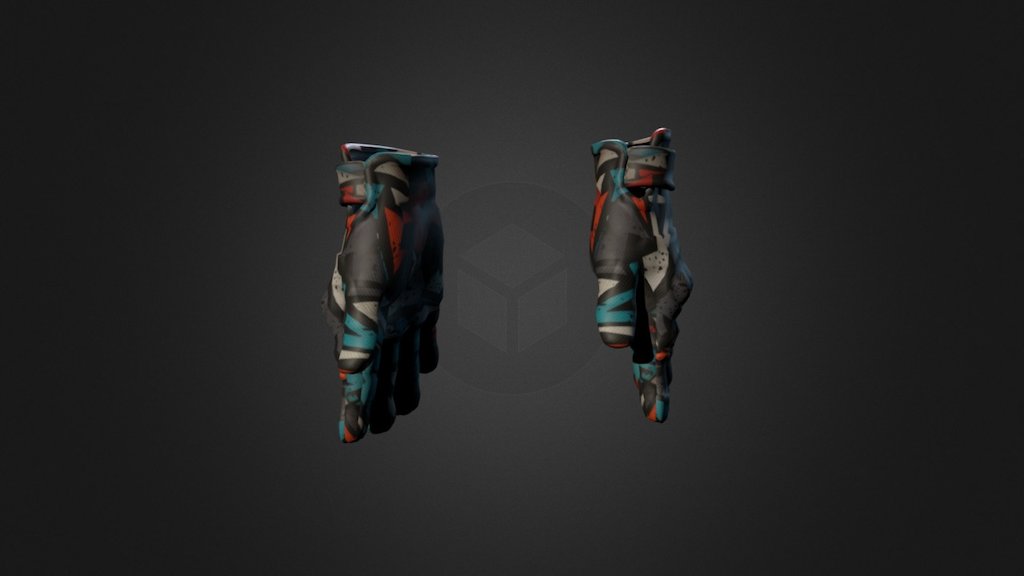 CT Gloves | Jersey - 3D model by mysterywave 3d model