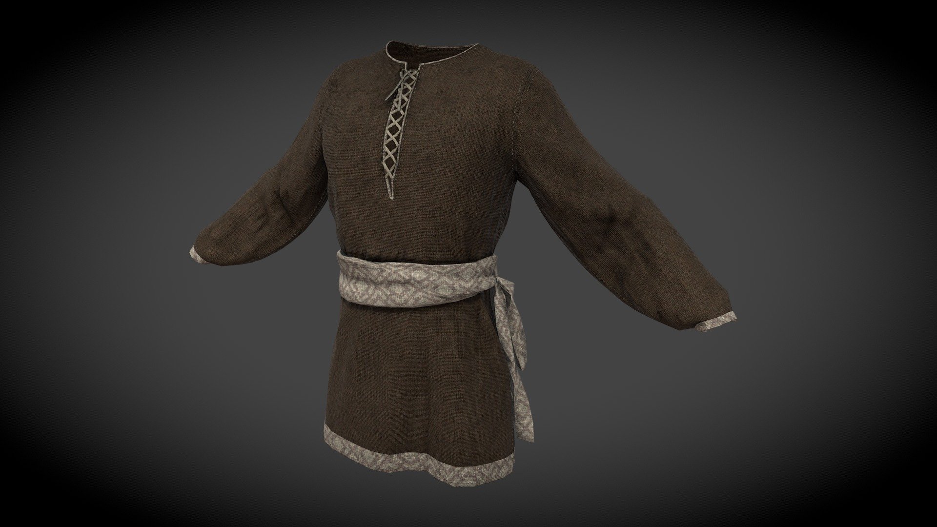 Created and remeshed in Marvelous Designer 
Painted in Substance Painter
Fits default Character creator male - Tunic Sash - Buy Royalty Free 3D model by wolfgar74 3d model