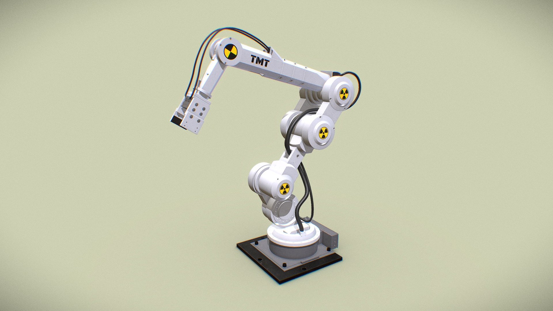 High-quality and realistic 3D Industrial Robotic Arm. Perfect for use in any project. This is an excellent choice for promotional shots, interior, exterior, studio, and Realtime visualization. Can be used wherever you might need it. Large-resolution high-quality and highly detailed texture maps. This allows you to make any render, even close-up renders with great detail.



Textures:

All textures are made in PNG format, resolution 2048*2048px.

Archives include two versions of normal maps: one main - with embossing(complete with models), the second one - without embossing (available in a separate archive). See the thumbnails for more details.



Archives available for download:

Robotic Arm_3dsmax

Robotic Arm_FBX

Robotic Arm_OBJ

Geometry:            

Total: Polys -82057 / Verts - 81600 - Robotic Arm - 3D model by The Motion Tree (@themotiontree) 3d model