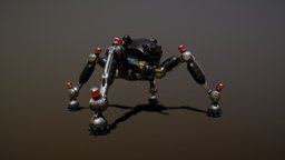 ARANOBOT ANIMATIONS spider, bot, shooter, mob, droid, boss, enemy, scifi, fantasy, robot