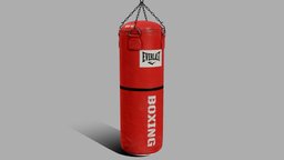 Everlast Punching Bag boxing, pbr-texturing, pbr-game-ready, lowpoly, gameart, sport, gameready, punching_bag