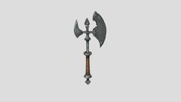Weapon_Axe_handpainting_modeling