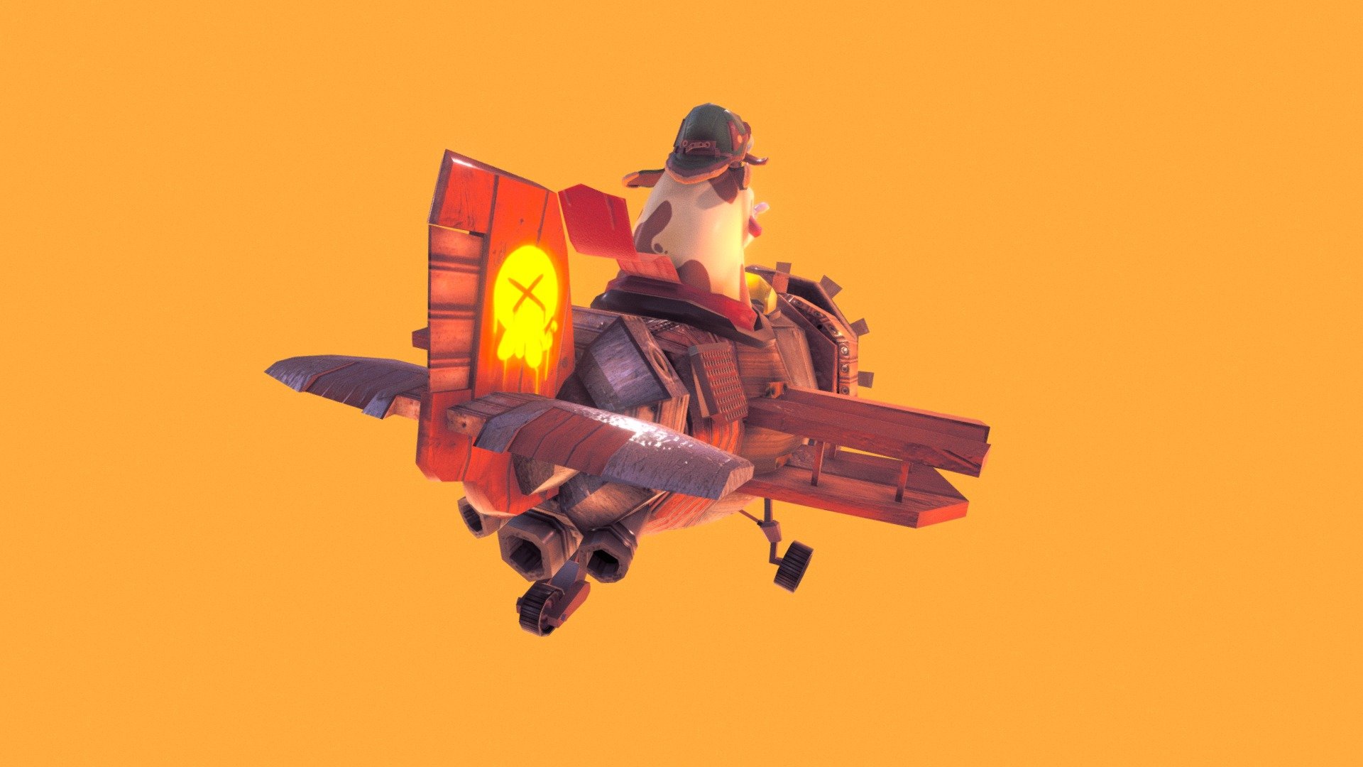 Model I made for Space Rustlers: VR Flying Game.

Can be found here: https://play.google.com/store/apps/details?id=com.dubitlimited.spacerustlers&amp;hl=en_GB - Flying Cow - 3D model by Sam Duckworth (@samduckworth) 3d model