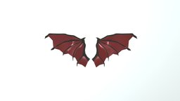 Devil wings wings, blender-3d, 3d-art, minecraft-models, fantasy